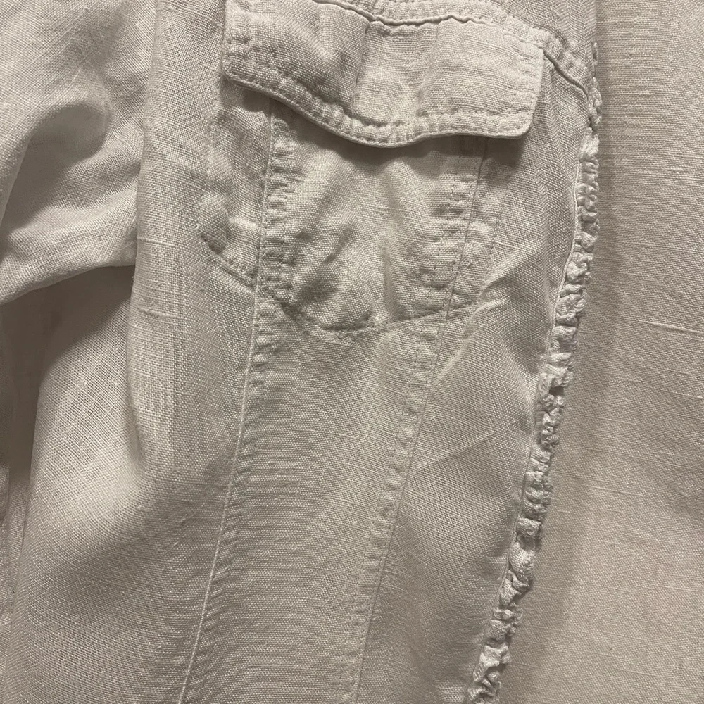 Chico’s 100% Linen Open Blazer – Size 1 (Fits Like Medium)‎